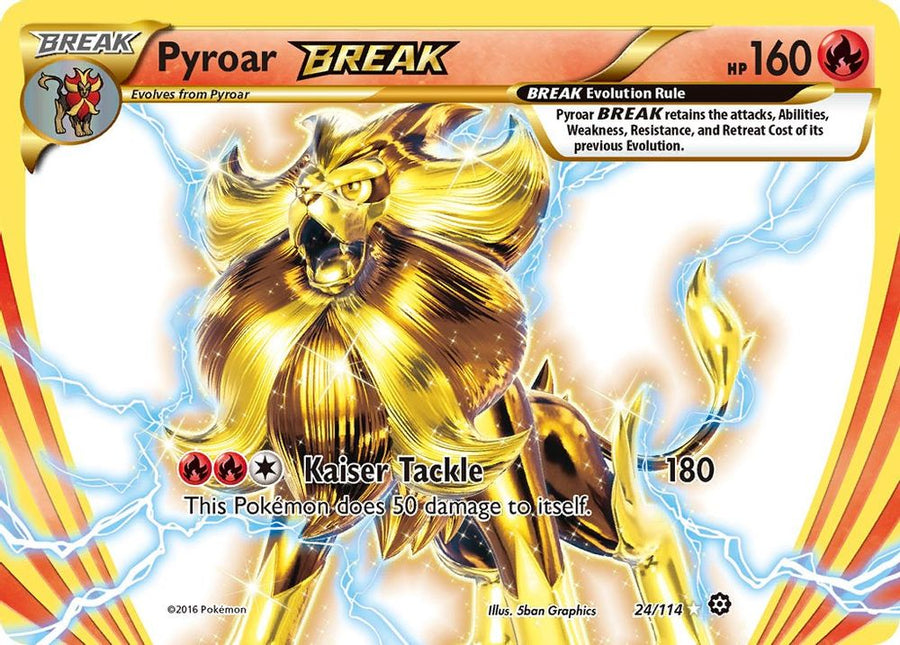 Pyroar BREAK 024  - Holofoil XY  Steam Siege - Rare BREAK