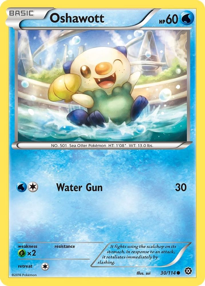 Oshawott 030  XY  Steam Siege - Common