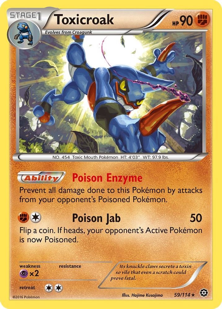 Toxicroak/114  XY  Steam Siege - Rare
