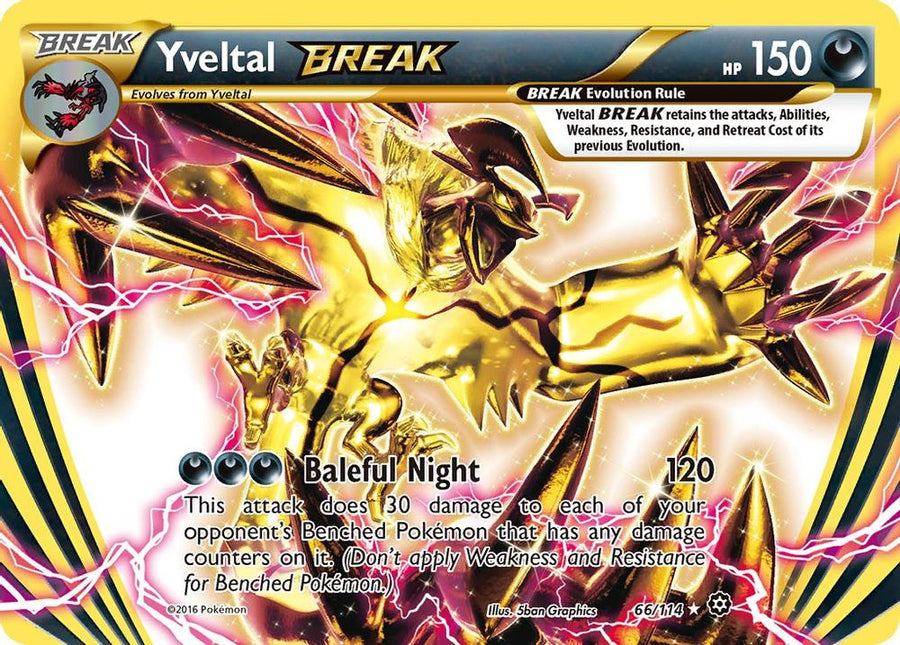 Yveltal BREAK 066  - Holofoil XY  Steam Siege - Rare BREAK
