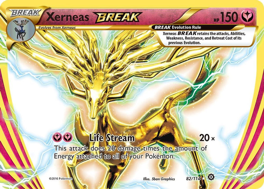 Xerneas BREAK 082  - Holofoil XY  Steam Siege - Rare BREAK