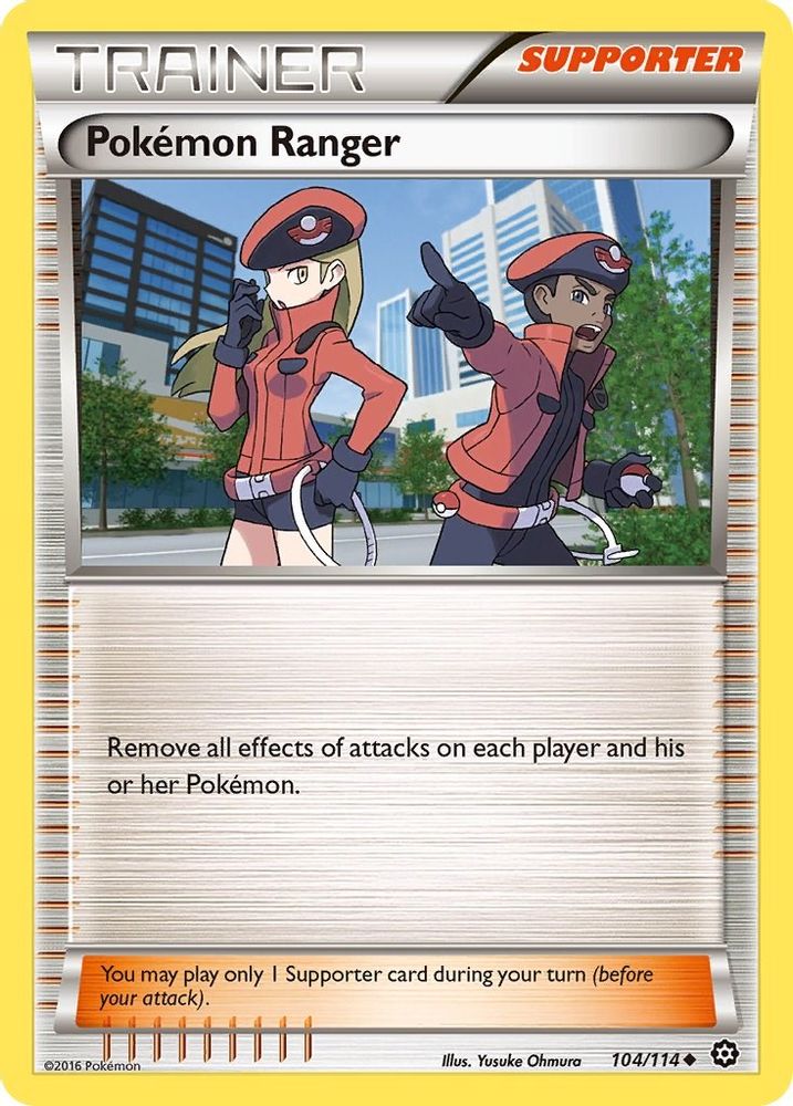 Pokemon Ranger 104  XY  Steam Siege - Uncommon