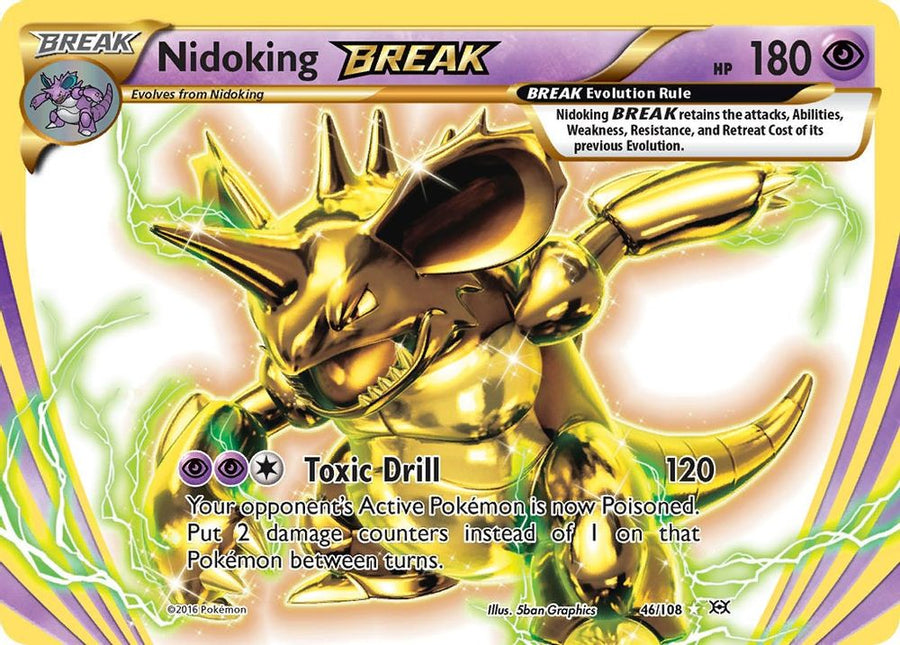 Nidoking BREAK 046  - Holofoil XY  Evolutions - Rare BREAK