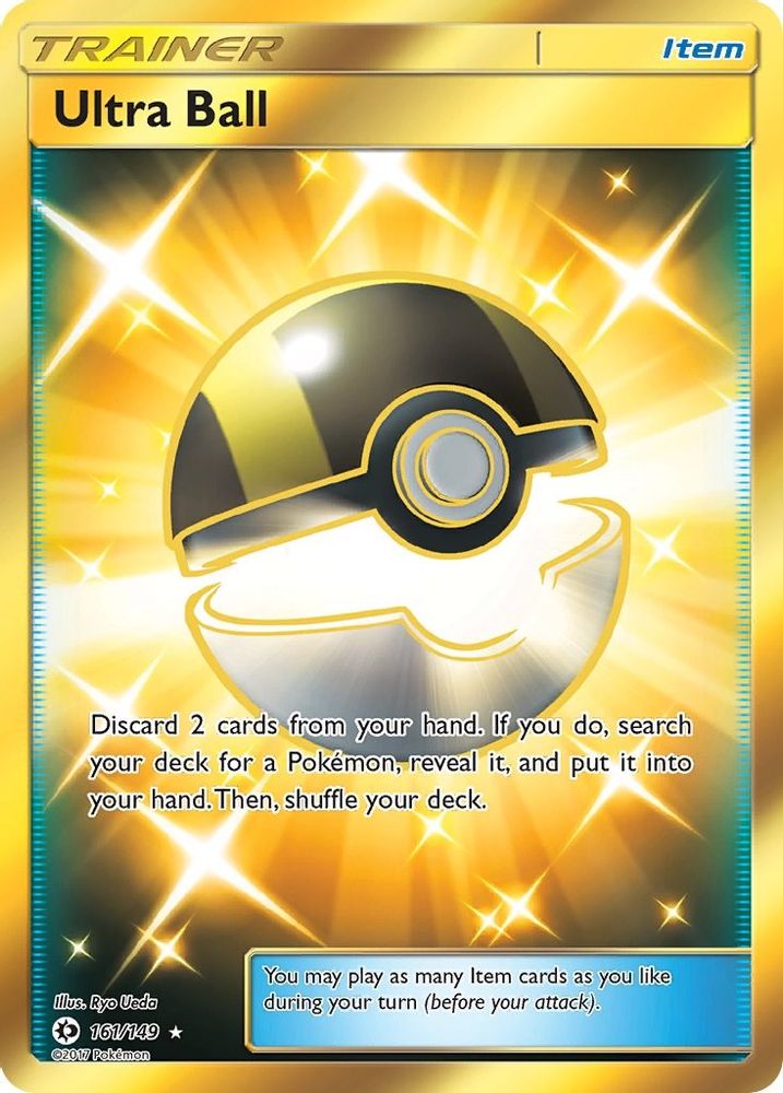 Ultra Ball (Secret) 161  - Holofoil SM Base Set - Secret Rare