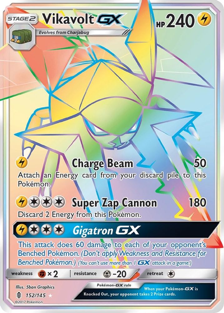 Vikavolt GX (Secret)  - Holofoil SM  Guardians Rising - Secret Rare
