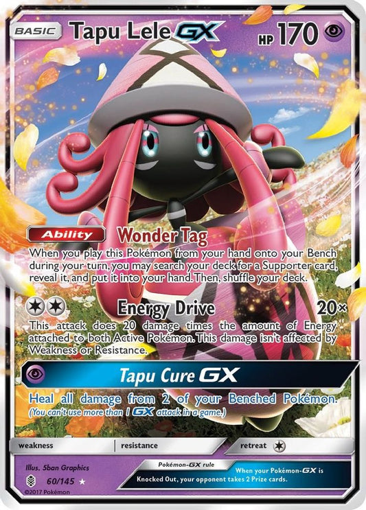 Tapu Lele GX 060  - Holofoil SM  Guardians Rising - Ultra Rare