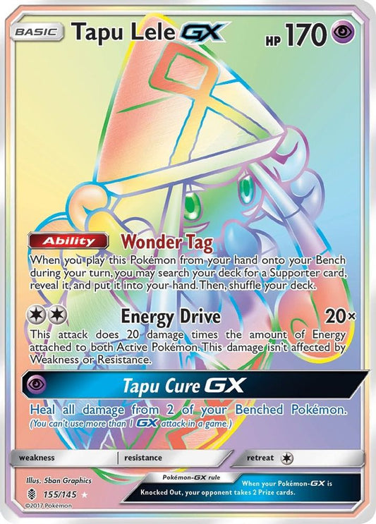 Tapu Lele GX (Secret)  - Holofoil SM  Guardians Rising - Secret Rare