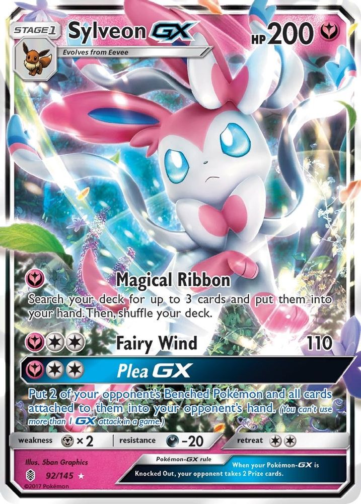 Sylveon GX 092  - Holofoil SM  Guardians Rising - Ultra Rare