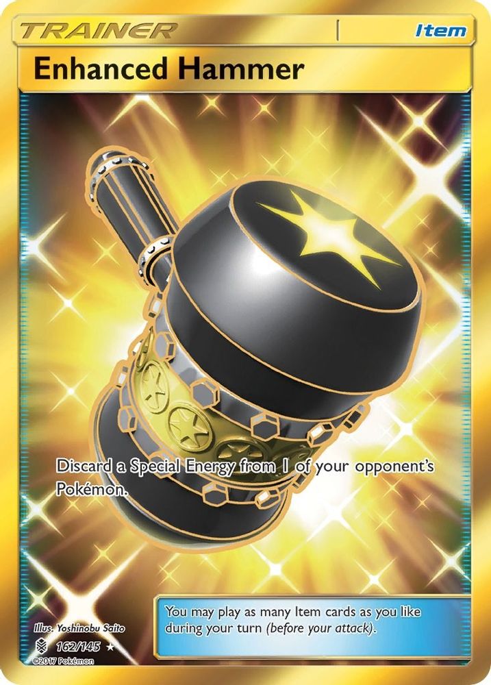 Enhanced Hammer (Secret)/145  - Holofoil SM  Guardians Rising - Secret Rare