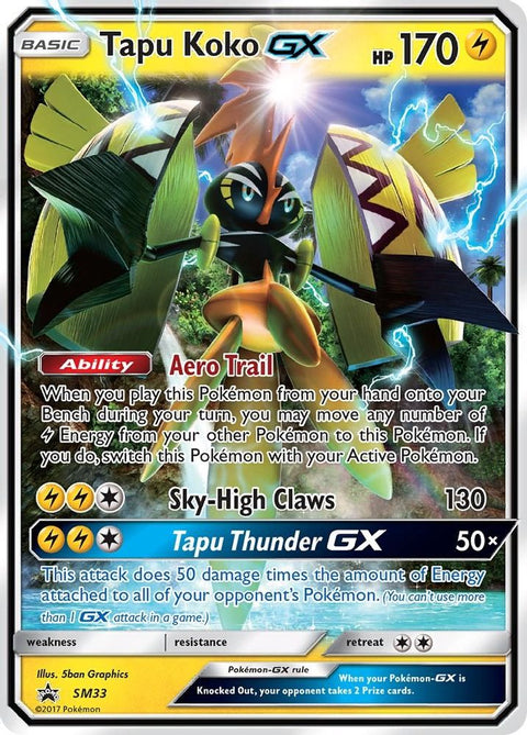 Tapu Koko GX SM33  - Holofoil SM Promos - Promo