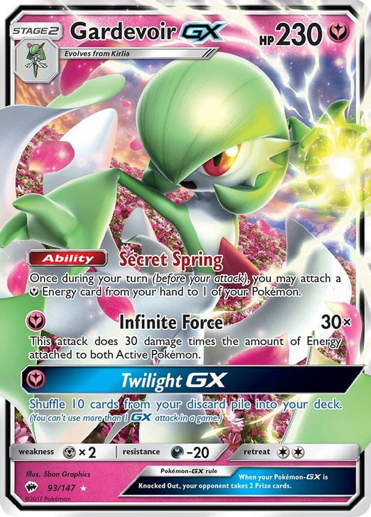 Gardevoir GX 093  - Holofoil SM  Burning Shadows - Ultra Rare