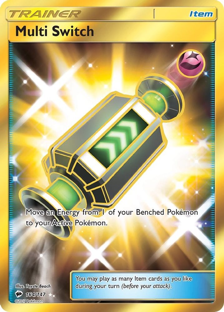 Multi Switch (Secret)  - Holofoil SM  Burning Shadows - Secret Rare