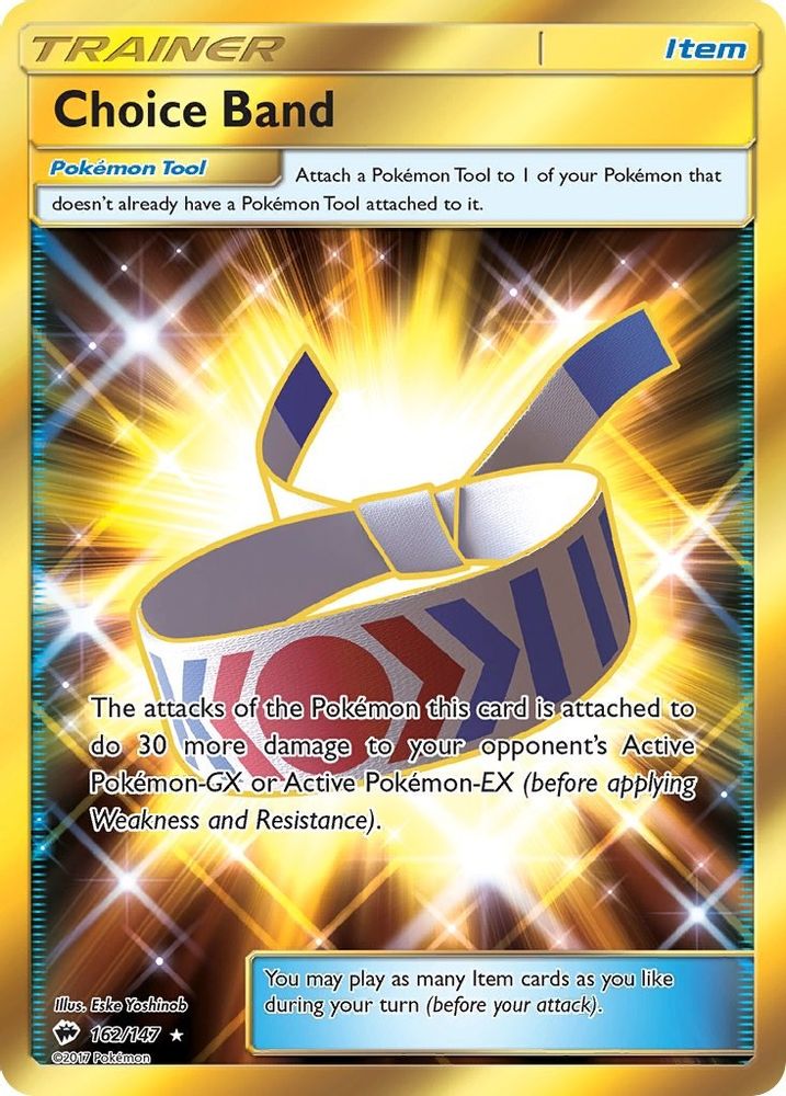 Choice Band (Secret)/147  - Holofoil SM  Burning Shadows - Secret Rare