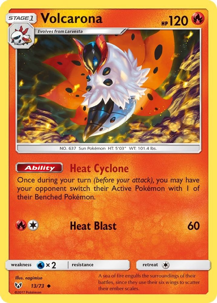 Volcarona 013  Shining Legends - Uncommon
