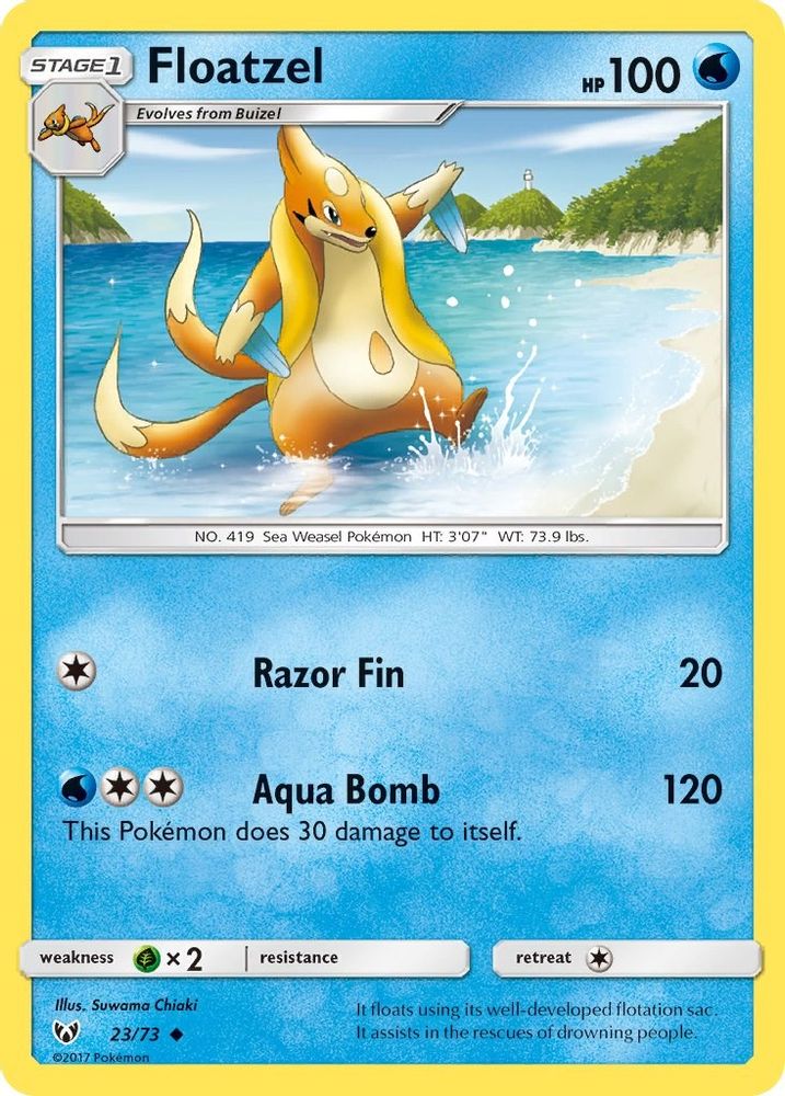 Floatzel 023/73  Shining Legends - Uncommon