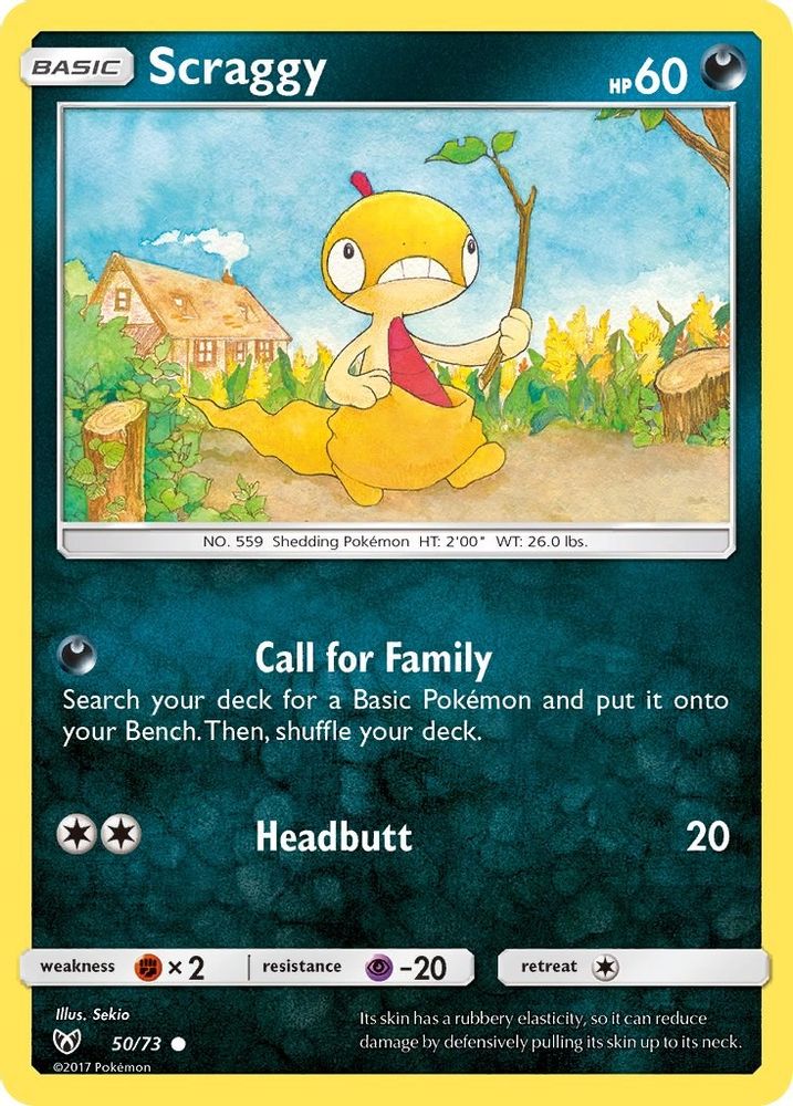 Scraggy 050  Shining Legends - Common