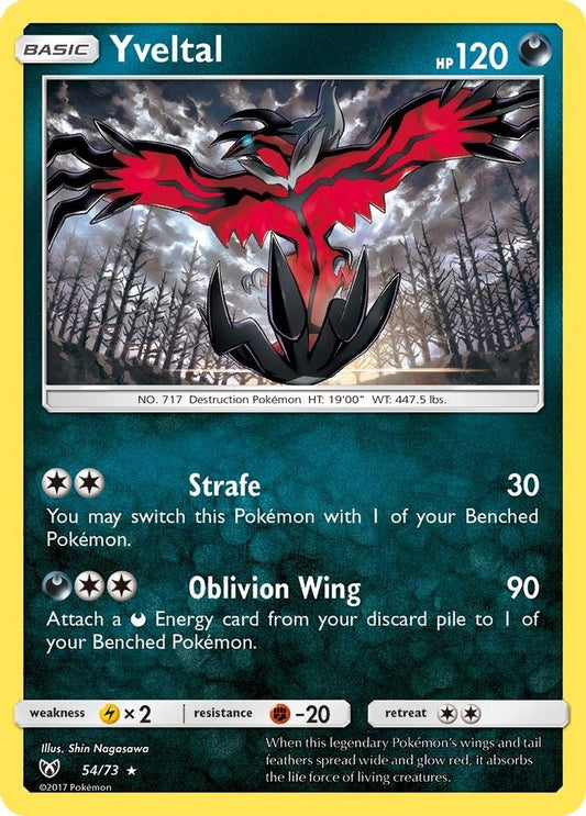 Yveltal 054  - Reverse Holofoil Shining Legends - Holo Rare