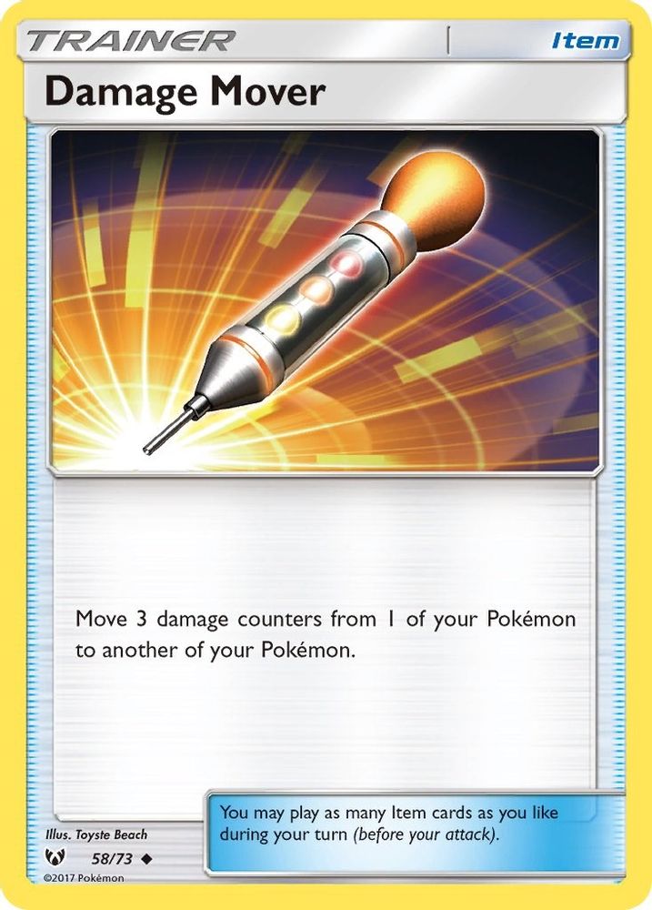 Damage Mover  Shining Legends - Uncommon
