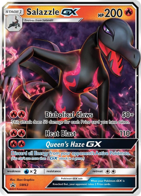 Salazzle GX SM63  - Holofoil SM Promos - Promo