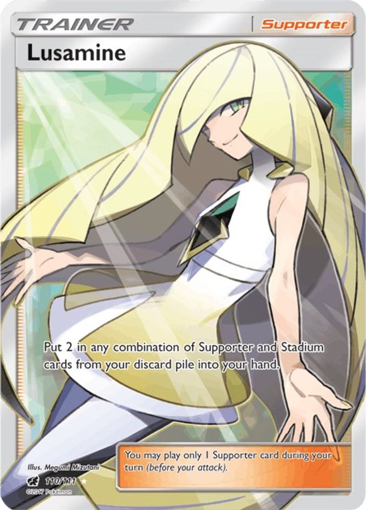 Lusamine (Full Art) 110  - Holofoil SM  Crimson Invasion - Ultra Rare