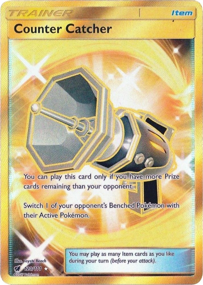 Counter Catcher (Secret) 120  - Holofoil SM  Crimson Invasion - Secret Rare