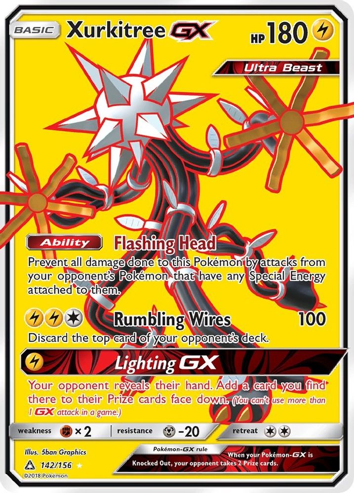 Xurkitree GX (Full Art)  - Holofoil SM  Ultra Prism - Ultra Rare