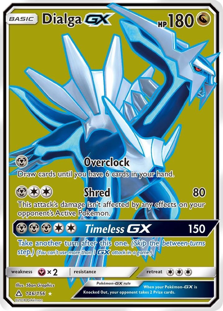 Dialga GX (Full Art)  - Holofoil SM  Ultra Prism - Ultra Rare