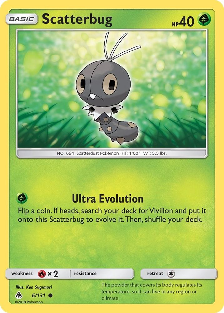 Scatterbug (6)  - Reverse Holofoil SM  Forbidden Light - Common