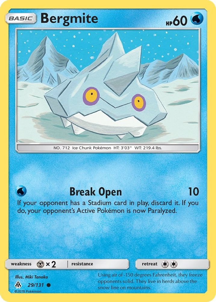 Bergmite  SM  Forbidden Light - Common