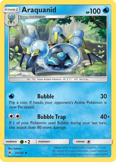 Araquanid  - Reverse Holofoil SM  Forbidden Light - Uncommon