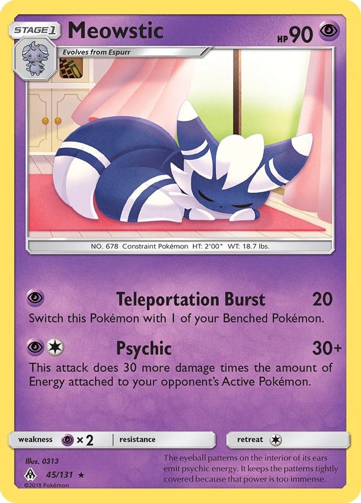 Meowstic 045  SM  Forbidden Light - Rare