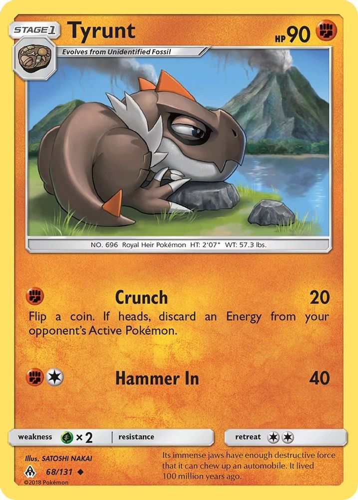 Tyrunt 068  SM  Forbidden Light - Uncommon