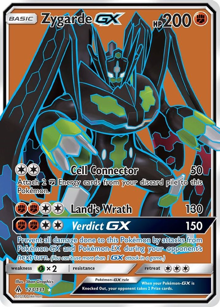 Zygarde GX (Full Art)  - Holofoil SM  Forbidden Light - Ultra Rare