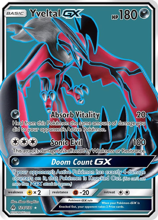 Yveltal GX (Full Art)  - Holofoil SM  Forbidden Light - Ultra Rare