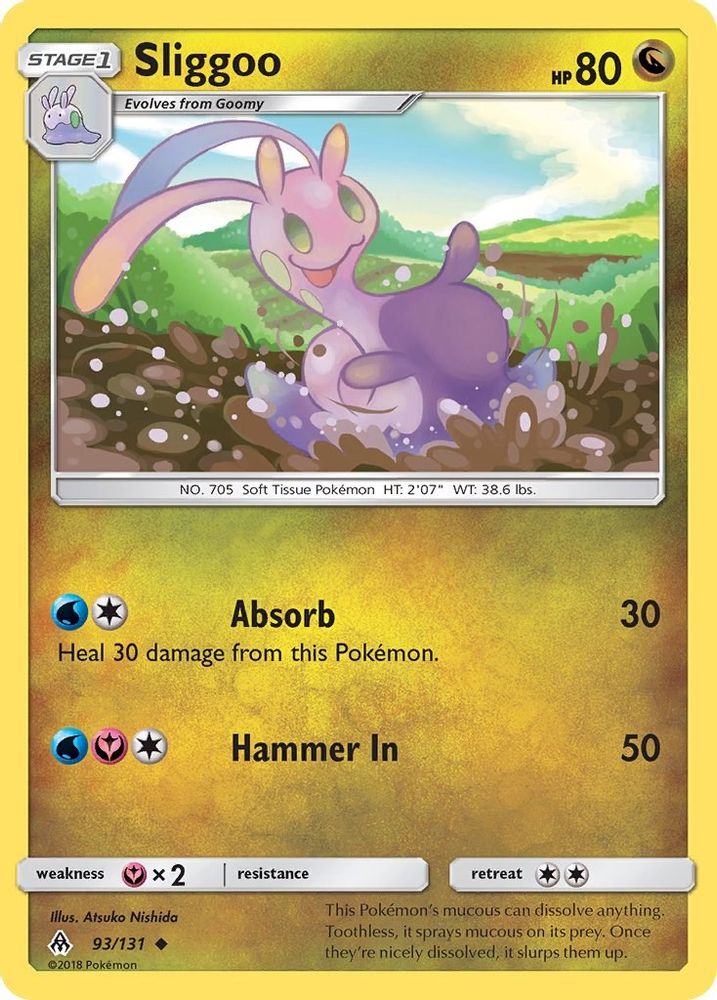 Sliggoo 093/131  - Reverse Holofoil SM  Forbidden Light - Uncommon