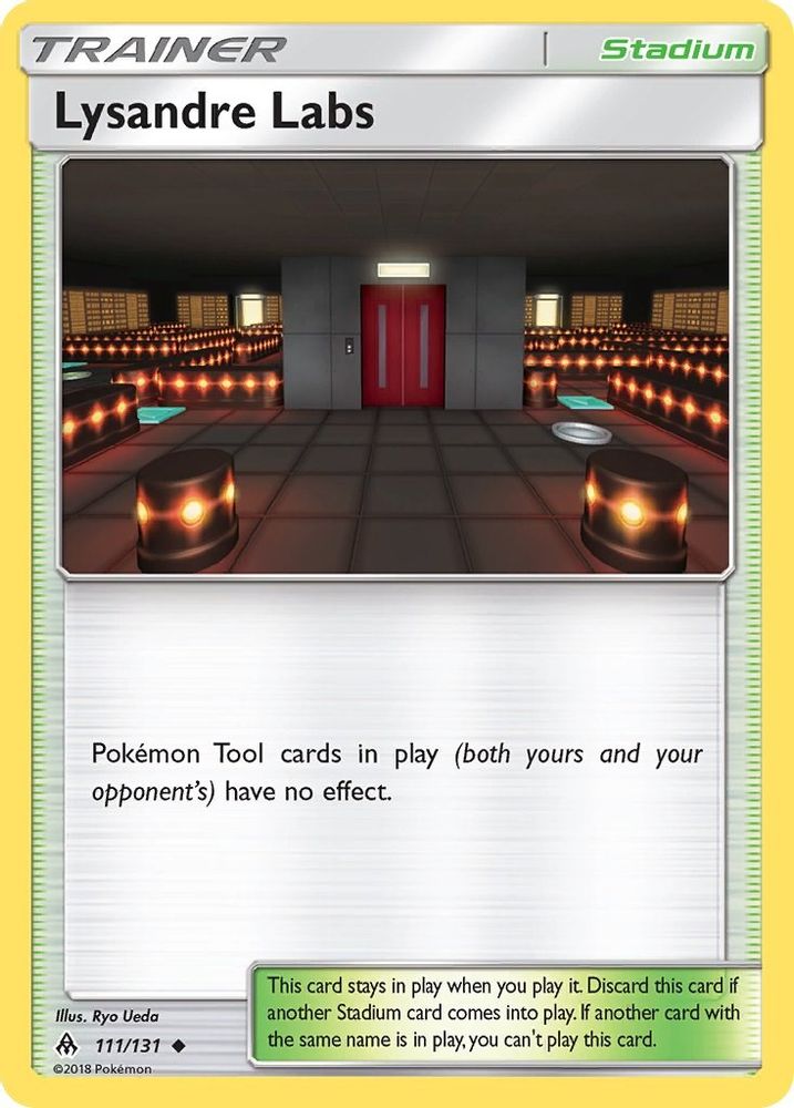 Lysandre Labs 111  - Reverse Holofoil SM  Forbidden Light - Uncommon