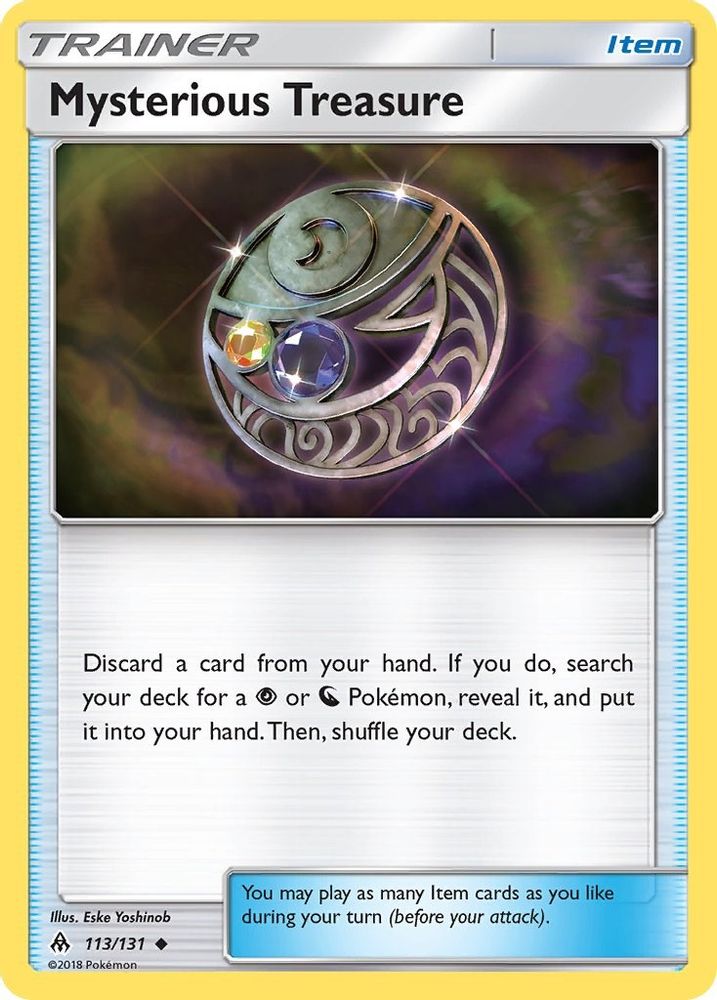Mysterious Treasure 113  SM  Forbidden Light - Uncommon
