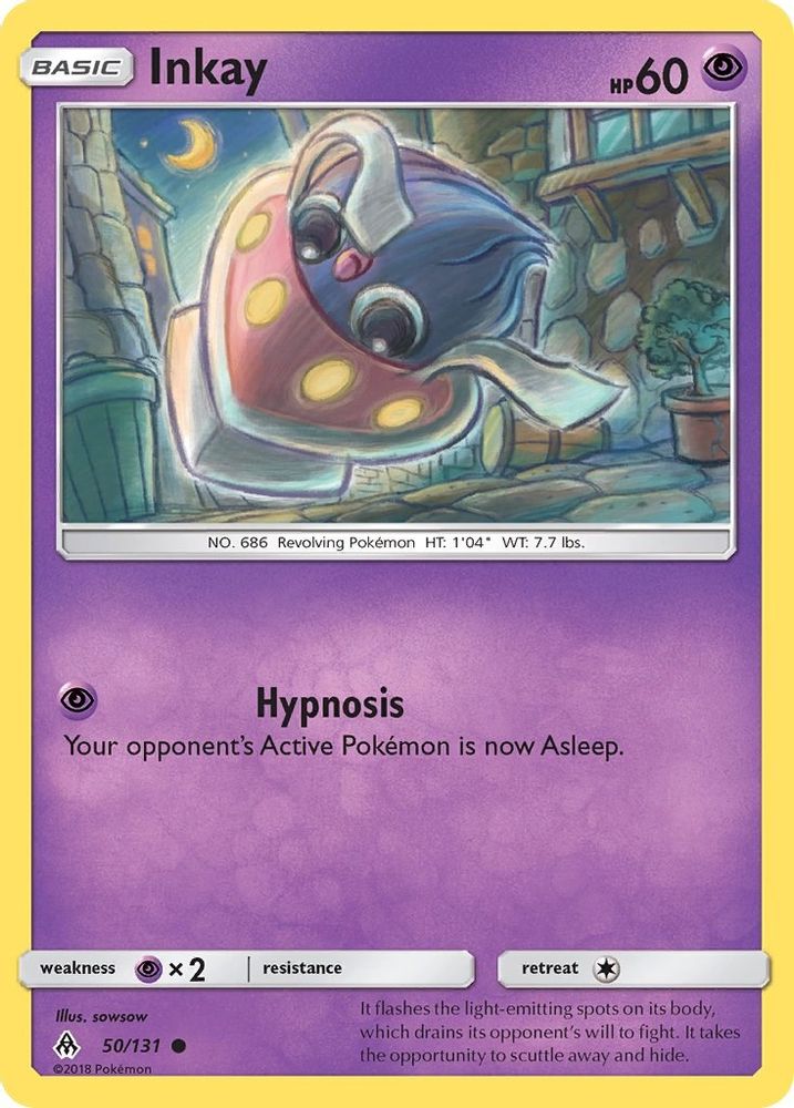 Inkay 050  SM  Forbidden Light - Common