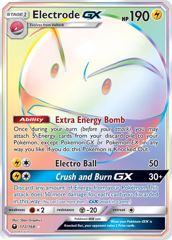 Electrode GX (Secret)  - Holofoil SM  Celestial Storm - Secret Rare