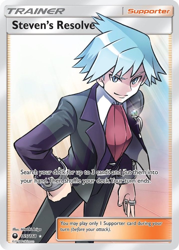 Steven's Resolve (Full Art)  - Holofoil SM  Celestial Storm - Ultra Rare