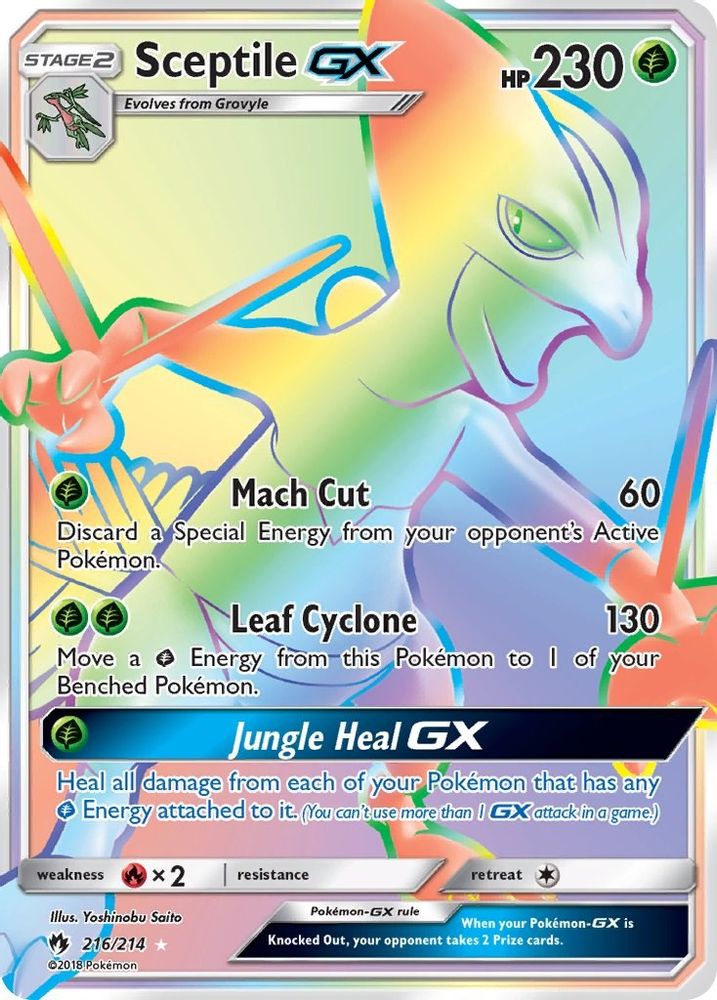 Sceptile GX (Secret)  - Holofoil SM  Lost Thunder - Secret Rare