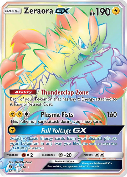 Zeraora GX (Secret)  - Holofoil SM  Lost Thunder - Secret Rare