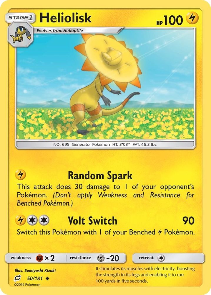 Heliolisk  - Reverse Holofoil SM  Team Up - Uncommon