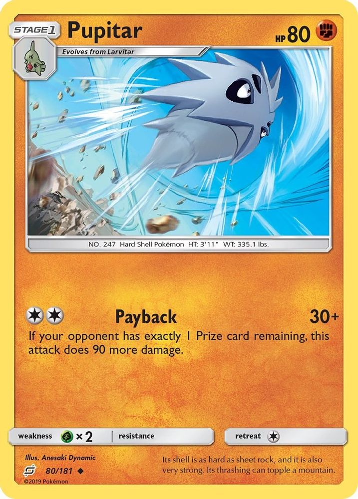 Pupitar  SM  Team Up - Uncommon