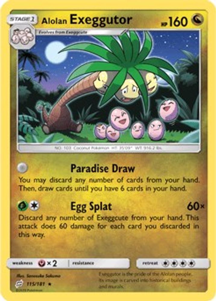 Alolan Exeggutor (115) (115) 115  SM  Team Up - Rare