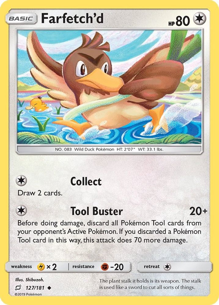 Farfetch'd 127  - Reverse Holofoil SM  Team Up - Uncommon