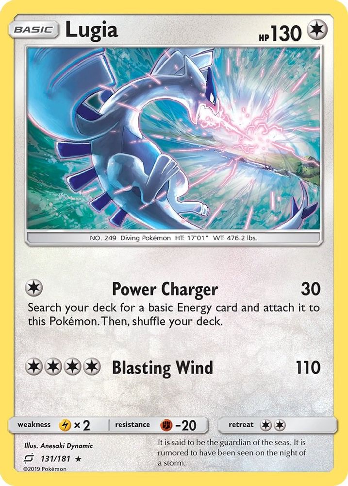 Lugia 131  - Reverse Holofoil SM  Team Up - Holo Rare