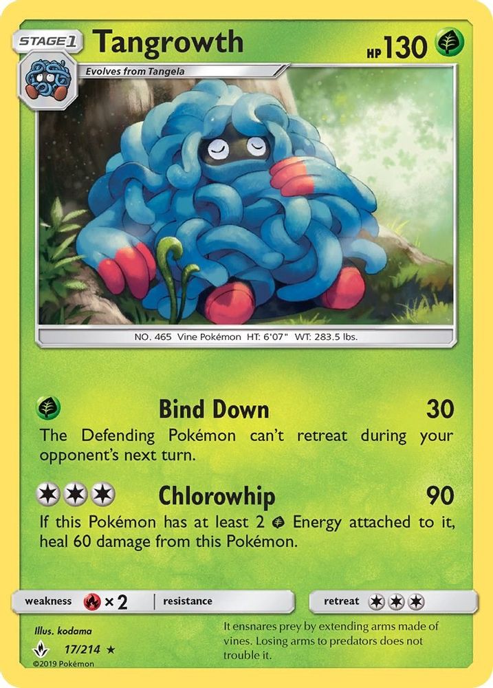 Tangrowth  SM  Unbroken Bonds - Rare