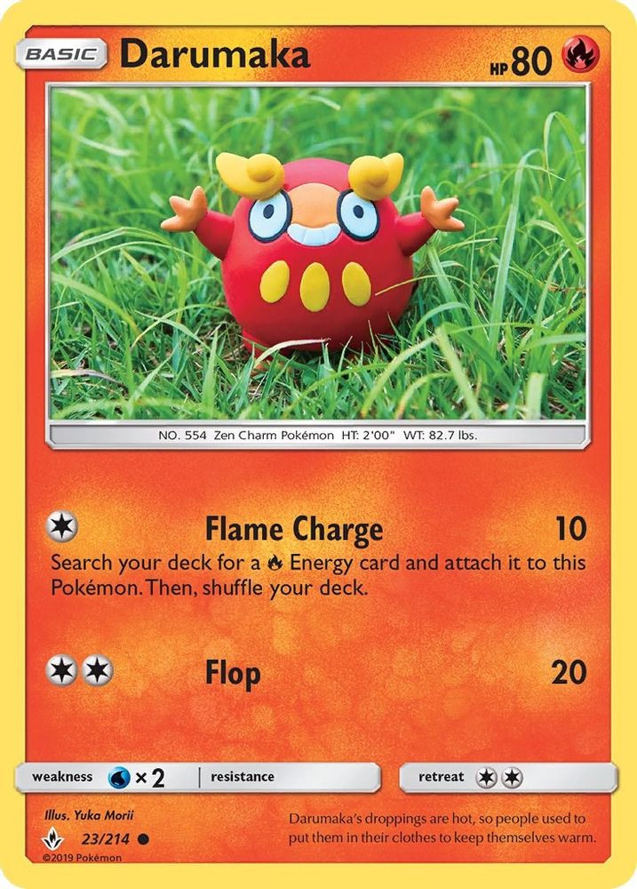 Darumaka 023  - Reverse Holofoil SM  Unbroken Bonds - Common