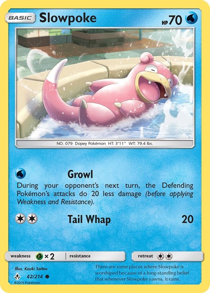 Slowpoke 042  SM  Unbroken Bonds - Common
